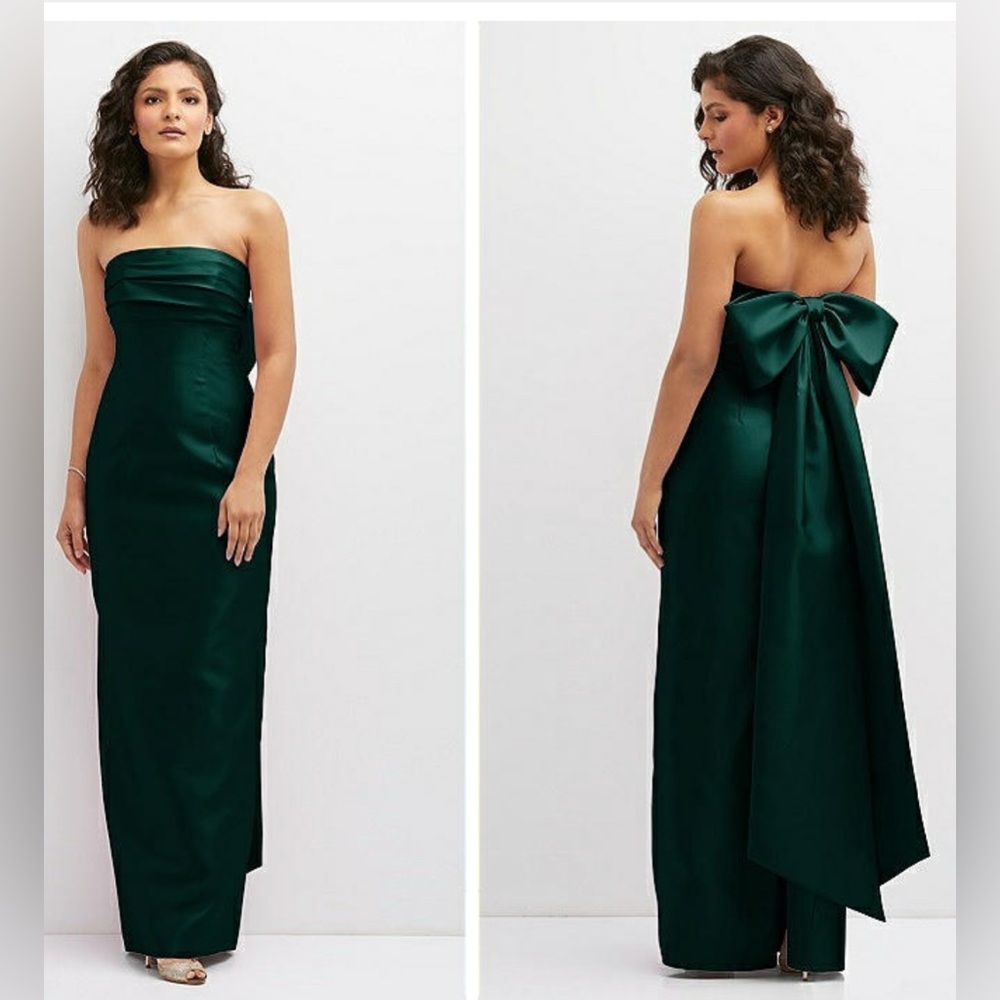 Alfred Sung Strapless Bow Back Dress